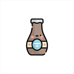 vector illustration of a bottle