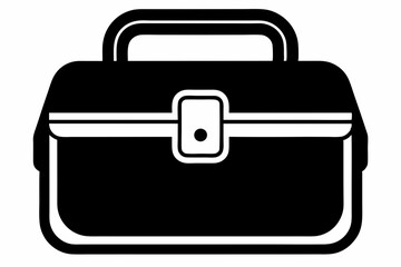 lunchbox line art silhouette vector illustration