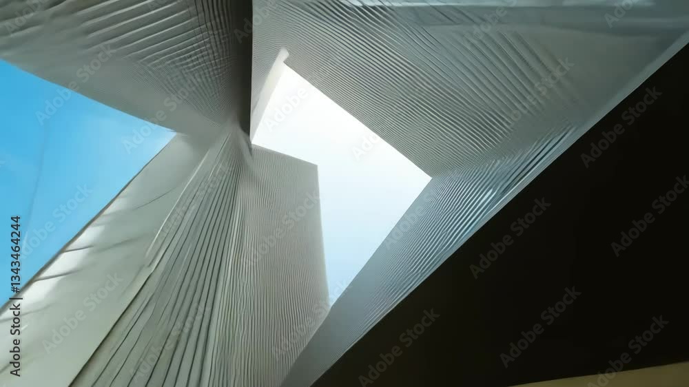 Aufkleber a window with a view of the sky. the window is rectangular. the sky is blue and clear