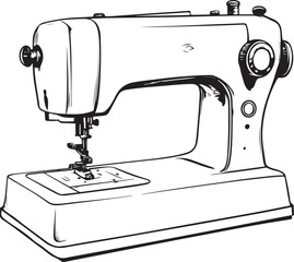 sewing machine isolated on white