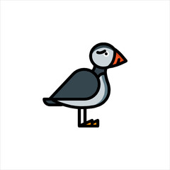 goose on a white background