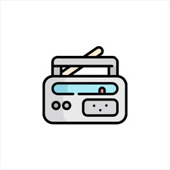radio icon vector illustration