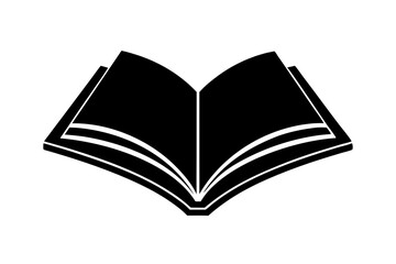 pages book icon line art silhouette vector illustration