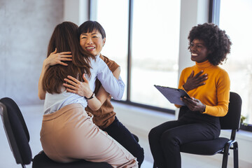 Group Therapy Session Participants Sharing and Support Experience