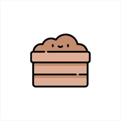 illustration of chocolate cake with chocolate