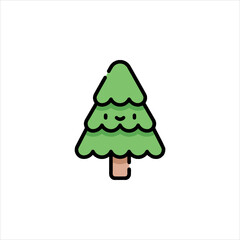 christmas tree vector illustration
