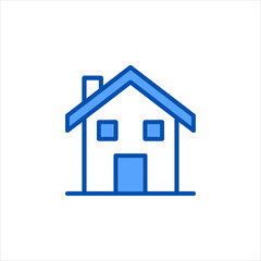 blue house icon