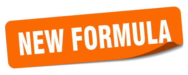 new formula sticker. new formula label