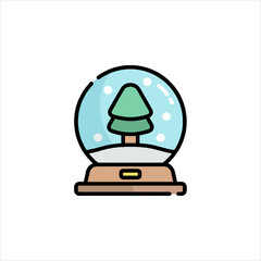 christmas ball with santa claus