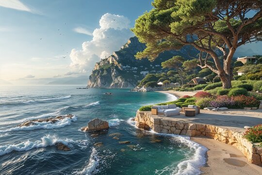 Invigorating Coastal Breeze and Stylish Website Design for Fresh Scenic Views