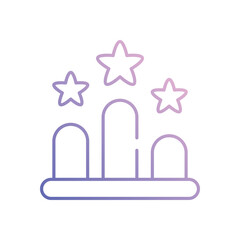 Competition vector icon stock illustration 