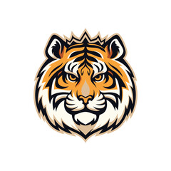 creative tiger mascot icon tiger logo vector art design