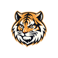 creative tiger mascot icon tiger logo vector art design