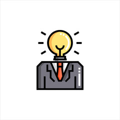 businessman with idea