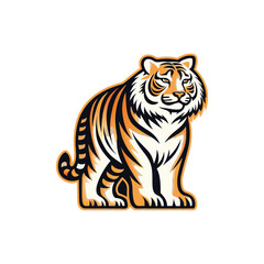 creative tiger mascot icon tiger logo vector art design