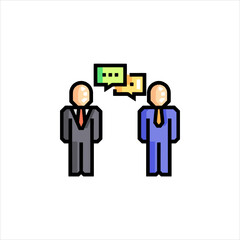 business man and woman