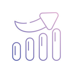 Growth vector icon stock illustration 