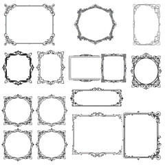 Elegant Silhouette Borders & Frames