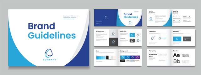 Brand Guidelines Brochure Template, professional brand guidelines