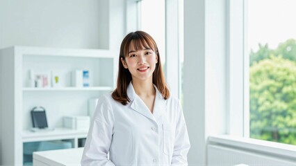 Asian Female Healthcare Professional in a Private Medical Clinic: Skilled Doctor Providing Quality Medical Care in a Clean and Modern Facility