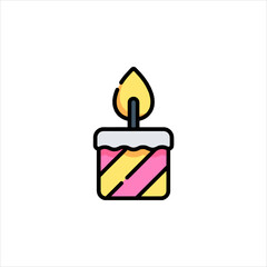 birthday cake with candle