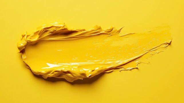 A vibrant swatch of a yellow skincare product, a beacon of optimism and vitality, beckoned the viewer to explore its promise of youthful radiance.