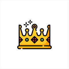 crown icon vector illustration