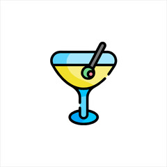 glass with cocktail
