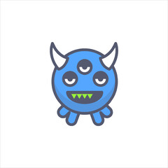 funny cartoon monster