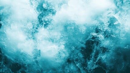 Obraz premium Teal and White Abstract Swirl Texture