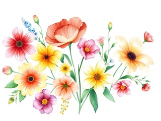 Obraz premium Watercolor Floral Illustrations for Instagram Posts