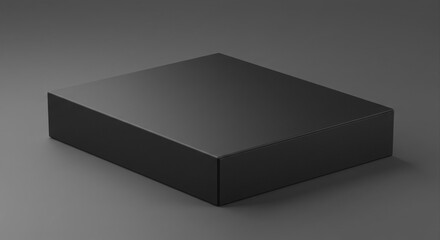 Empty black box mockup.