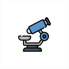 microscope isolated on white