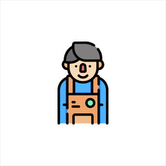 man with a suitcase