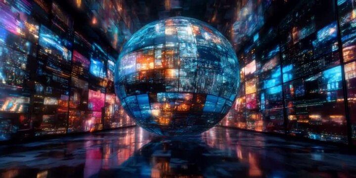 Global Data Sphere: A Visualization of the interconnected digital world