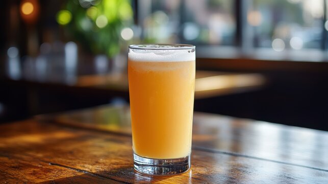 A refreshing blend of tart grapefruit and crisp lager, a vibrant citrusy delight in a frosty glass.