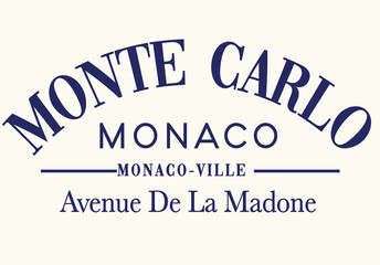 Monte Carlo France monaco french Club Nautical Varsity College colleigiate teams sail health USA Trending Anchor Whreaf Graphic Tee t-shirt logo slogan graphic artwork typography tote badge emblem 