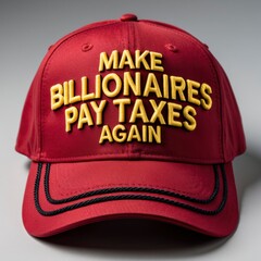 Red Cap with Tax Message