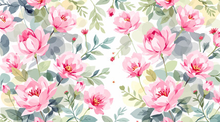 Fototapeta premium seamless pattern with tulips