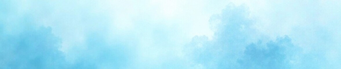 Soft watercolor light blue gradient background with gentle wisps of white and pale silver details , soothing, soft focus