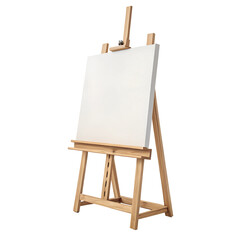 blank canvas on easel isolated on white background.png