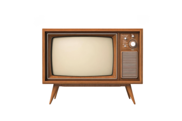 Vintage Television with Retro TV, Nostalgia, and Isolated.