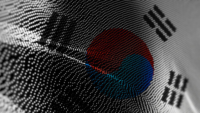 South Korea digital technology flag
