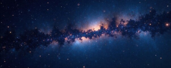 Sparkling starlight fills the vast expanse of a blackened sky, stars, space