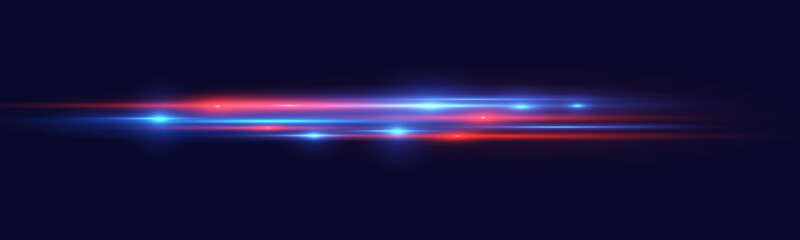 Motion light effect for banners. Blue lines. The effect of speed on a blue background. lines of light, speed and movement. Vector lens flare.