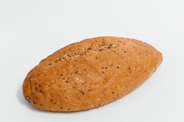 Fresh bread isolated on white background