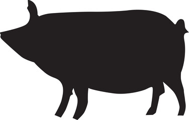 돼지 실루엣