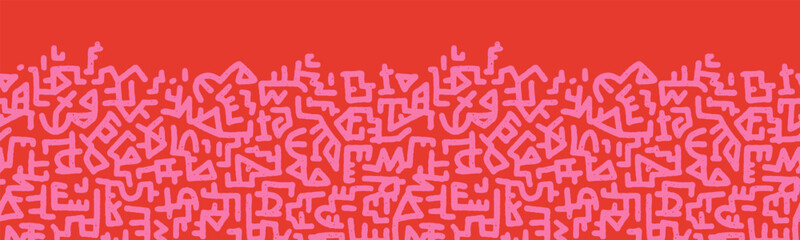 Hand drawn abstract seamless pattern, ethnic background, simple style - great for textiles, banners, wallpapers, wrapping - vector design