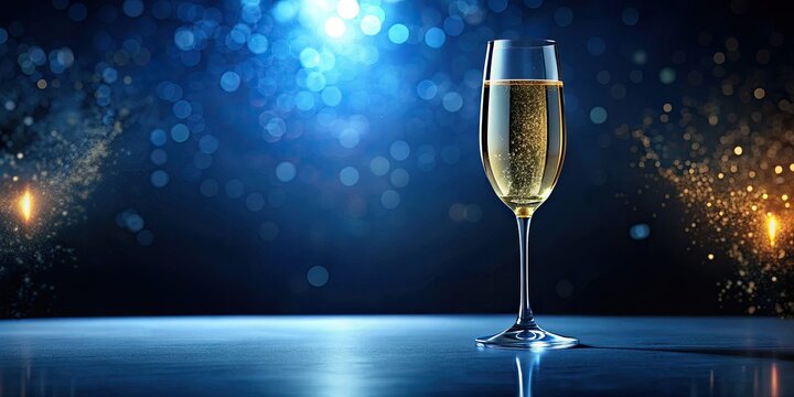 Elegant low-light 3D photography captures a champagne toast, celebrating a well-deserved retirement.