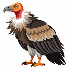 Vector illustration of an eagle isolated on white background